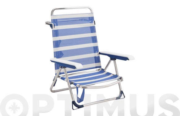 SILLA PLAYA CAMA BAJA ALCO AZU