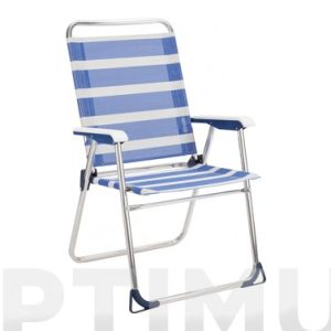 SILLON PLAYA FIJO AZUL/BLANCO