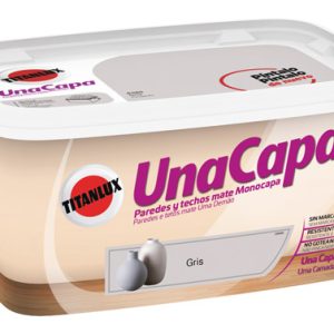 PINTURA MATE INT. GRIS 4 LT