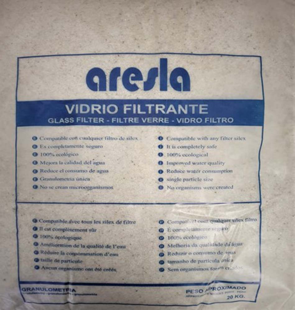 VIDRIO FILTRANTE 20KG/ 0,5-1,2