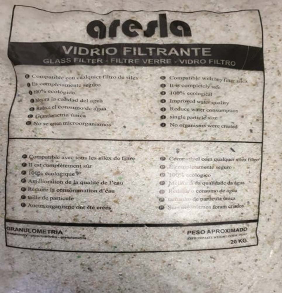 VIDRIO FILTRANTE 20KG/ 2-3MM 1