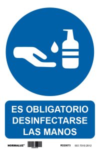 CARTEL ADH 200X300MM DESINFECT