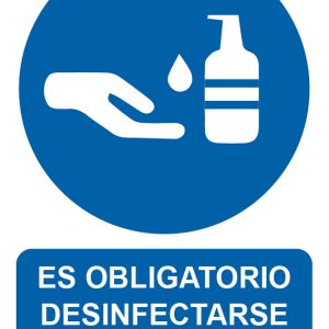 CARTEL ADH 200X300MM DESINFECT