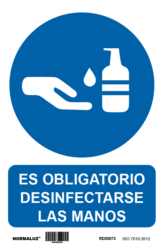 CARTEL ADH 200X300MM DESINFECT