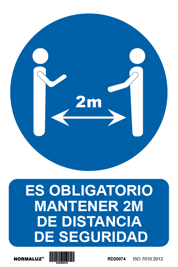 CARTEL ADH 200X300MM DISTANCIA