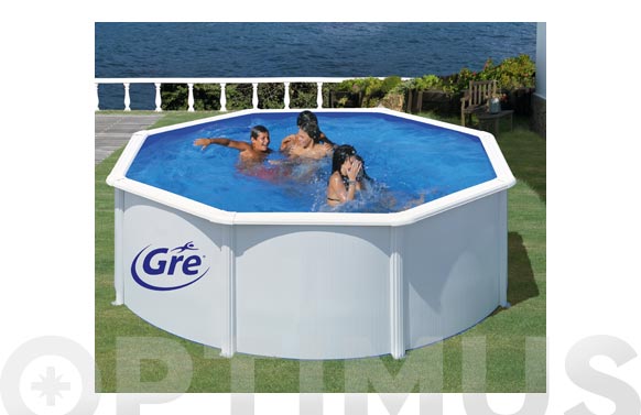 PISCINA SUP 350X120CM AC BLANC