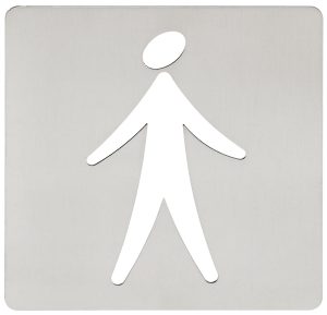 PLACA BAÑO HOMBRE 120X120MM 86