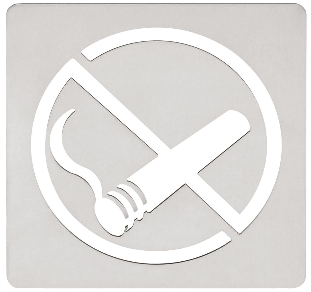 PLACA PROHIBIDO FUMAR 120X120M