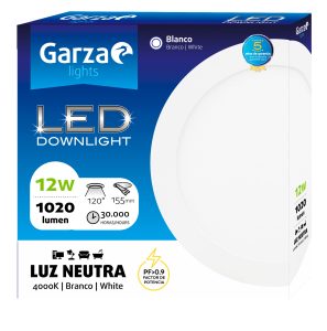 FOCO DOWNLIGHT LED 12W 1020LM