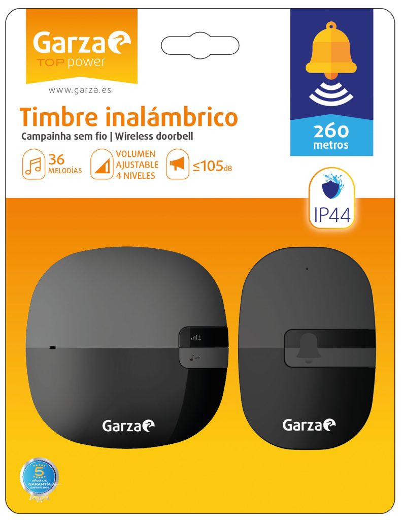 TIMBRE INALAMBRICO EXT 255X60X