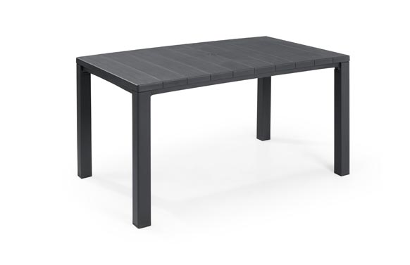 MESA RESINA JULIE GRAFITO 147X