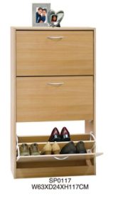 ZAPATERO 3 PUERTAS 63X24X117CM