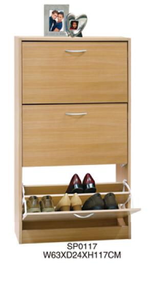 ZAPATERO 3 PUERTAS 63X24X117CM