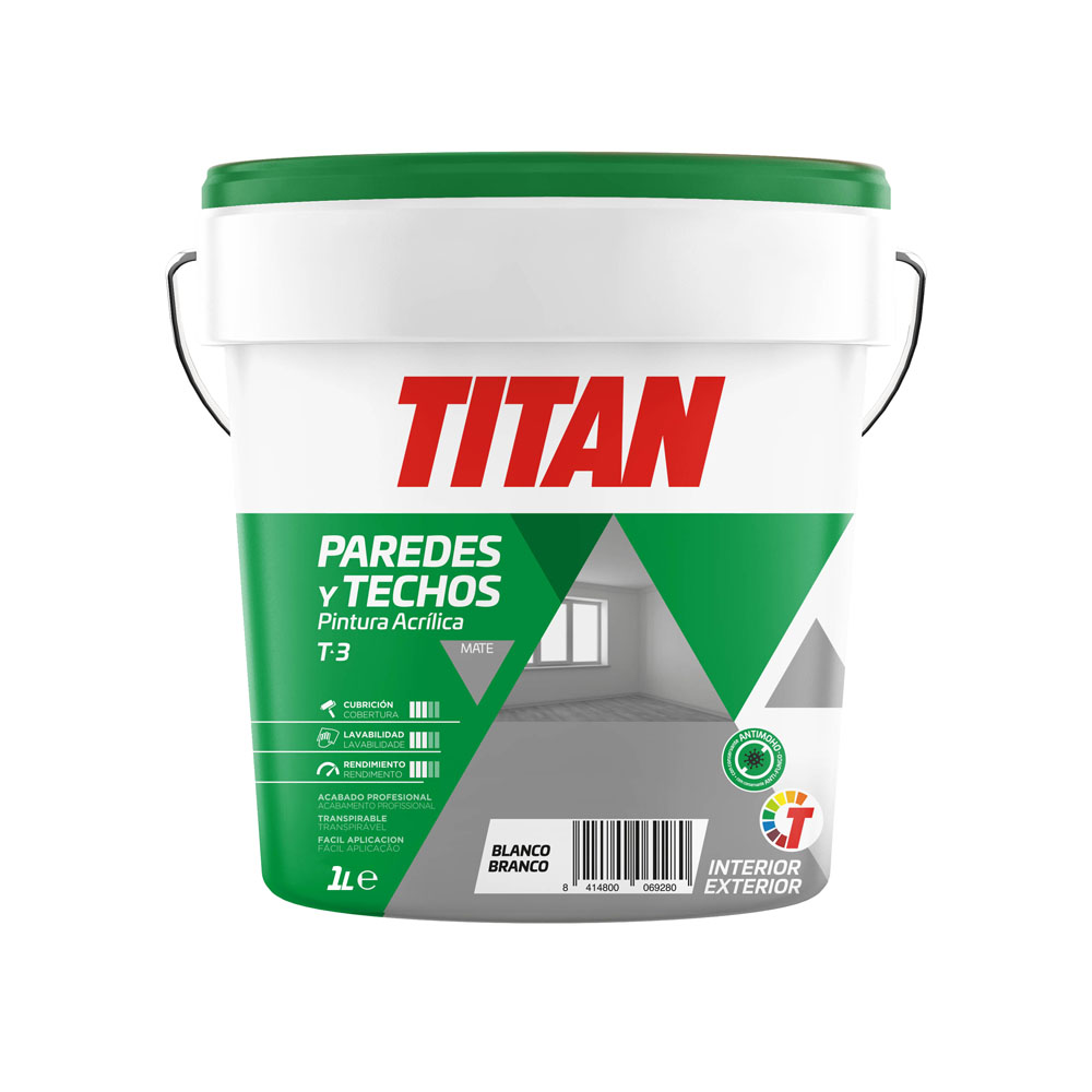 PINTURA ACRIL BLANCO T3 123000