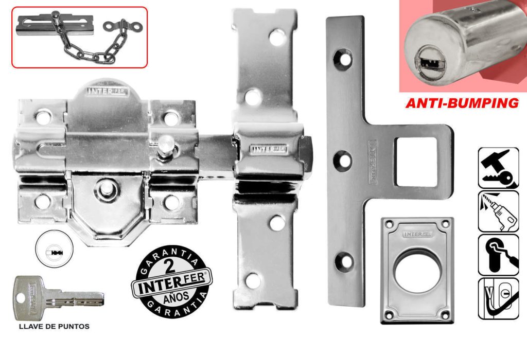 CERROJO SOBR. 31-SA 50MM AC CR