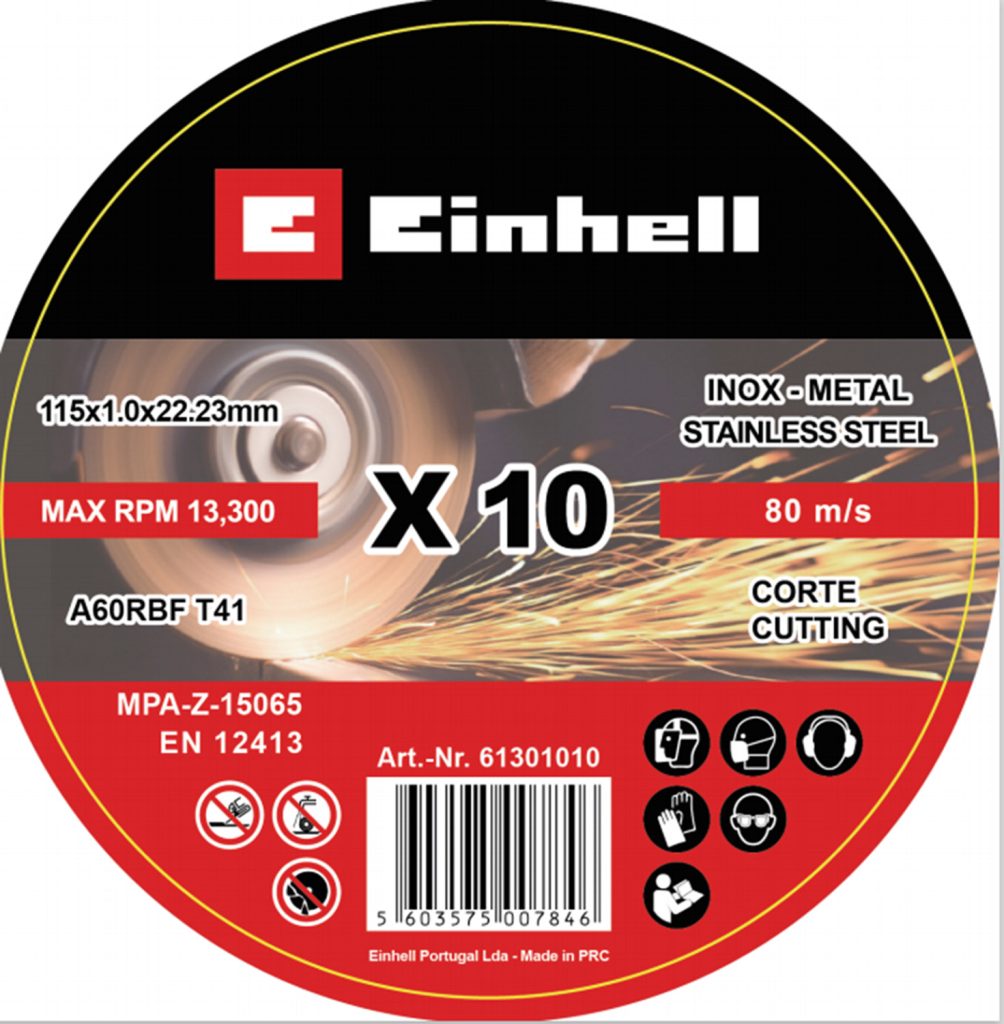 DISCO INOX 115X1MM 10 PZ