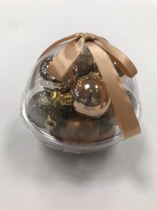 ADORNO BOLAS 40MM DORADO 14 PZ