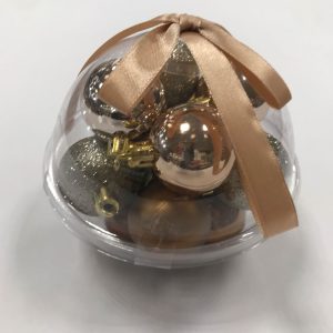 ADORNO BOLAS 40MM DORADO 14 PZ