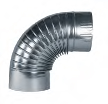 CODO T/ESTUFA 090MM AC. AC.GAL