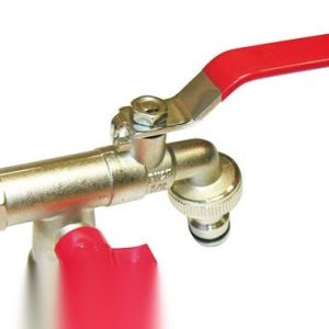 GRIFO CURVO DOBLE SALIDA 1/2X3