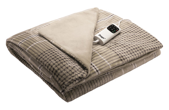 MANTA ELEC. 180X140 CREM TEXT