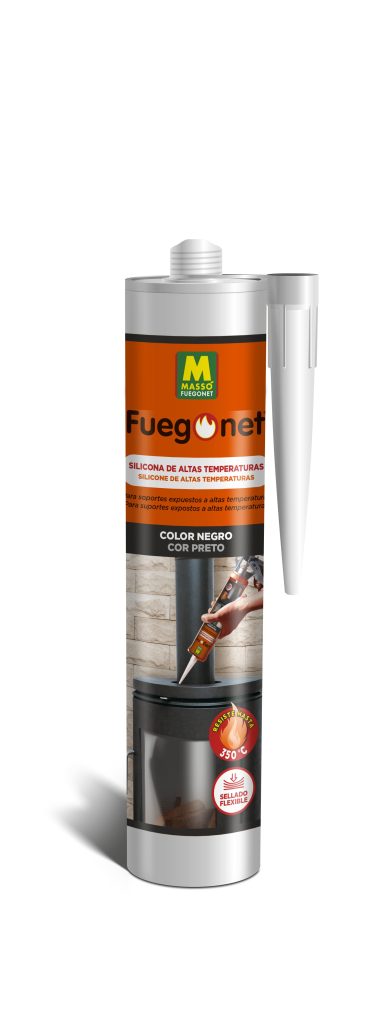 SILICONA ESTUFA 300ML NEGRO PV