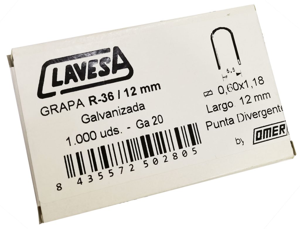 GRAPA 12MM 36U 1.000 PZ