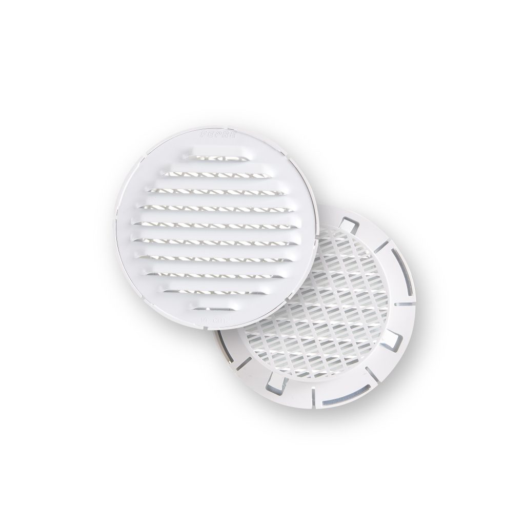 REJILLA EMP TUBO Ø10CM ALUM BL