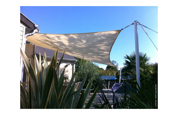 TOLDO VELA CUADRADO 5X5M POLIE