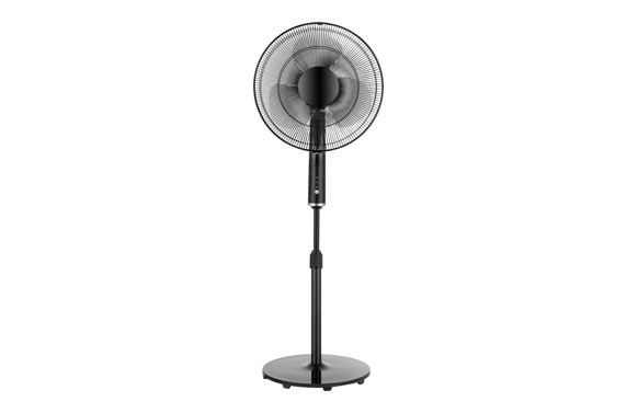 VENTILADOR PIE MANDO 40W40CM N