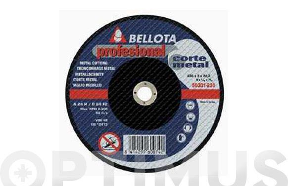 DISCO CORTE 230X3X22 MM