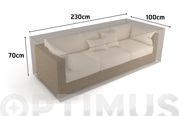 FUNDA SOFA 3 PLAZAS VISON 230X
