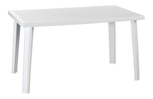MESA RESINA DOMINGO BLANCO 130