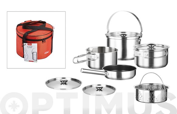 BATERIA INOX APILABLE 5P + 2TA