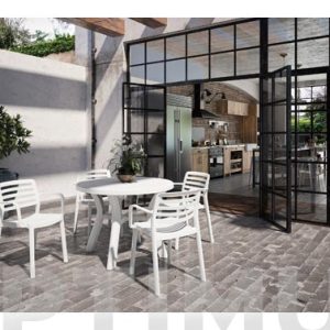 MESA REDONDA JAZMIN BLANCO Ø 1