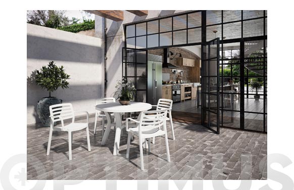 MESA REDONDA JAZMIN BLANCO Ø 1