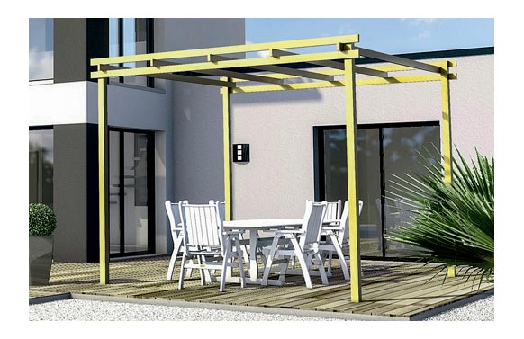 PERGOLA MADERA EMMA 300 X 300