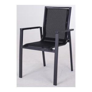 SILLON ALUMINIO TEXTILENE NEGR