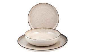 VAJILLA 12 PZ PORCELANA PEARL