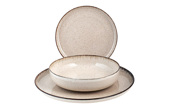 VAJILLA 12 PZ PORCELANA PEARL