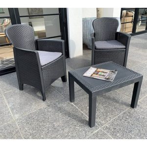 SILLON RATAN RESINA 2 U + MESI