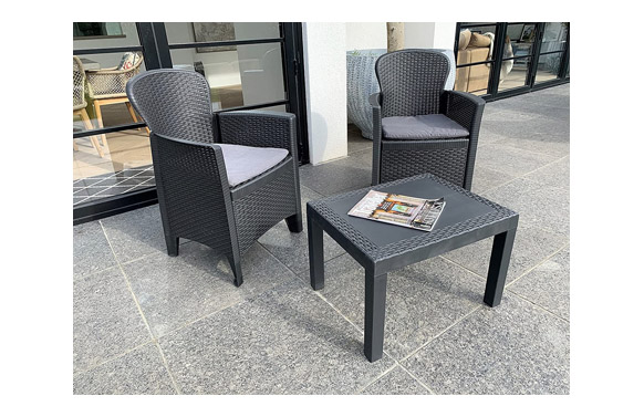 SILLON RATAN RESINA 2 U + MESI