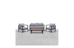 CONJUNTO CAFE ALUMINIO KINGSBU