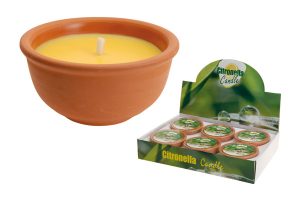 VELA CITRONELA BOL TERRACOTA Ø