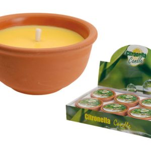 VELA CITRONELA BOL TERRACOTA Ø