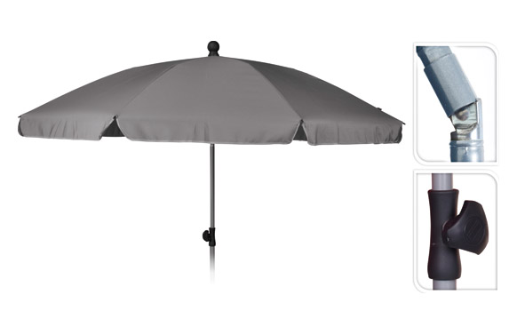 PARASOL PLAYA Ø 200 CM GRIS