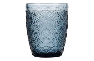 VASO GRABADO RUSTICO 24 CL AZU