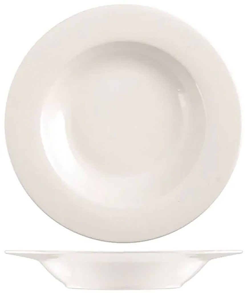 PLATO NEW BONE CHINA ALA BLANC