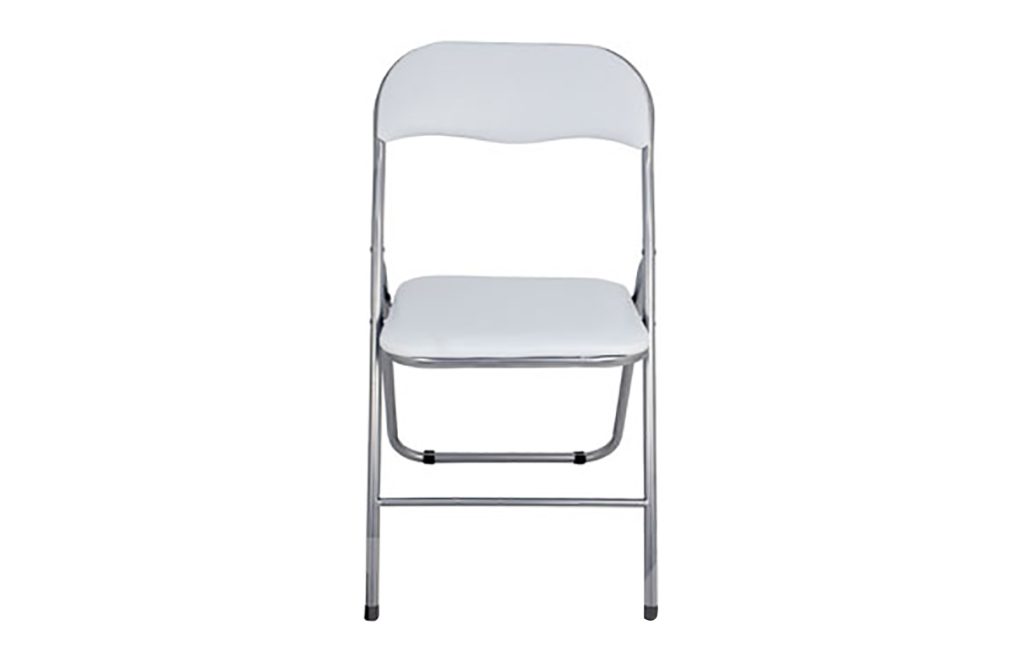 SILLA PLEGABLE BLANCA CON ASIE