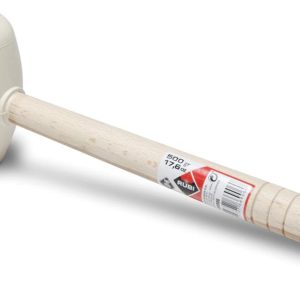 MAZA GOMA BLANCA CARAS PLANA Y